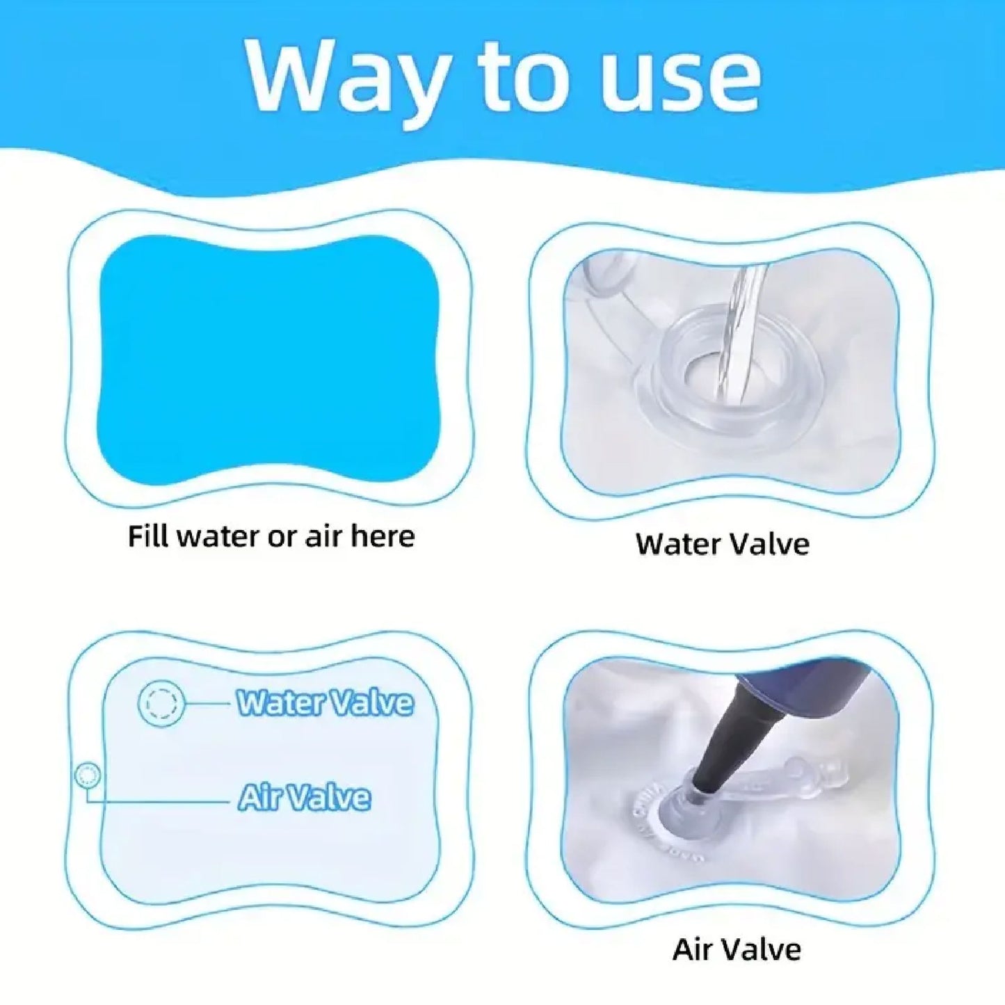 Colchoneta Tapete De Agua Inflable Bebés